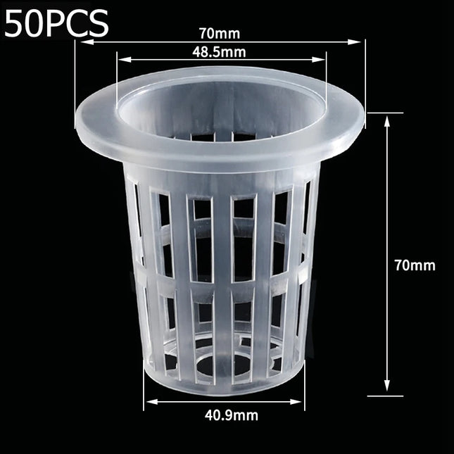 50Pcs Hydroponic Planting Basket Soilless Nursery Basket Vegetable Growing Nursery Cup Garden Hydroponic Vegetable Accessories