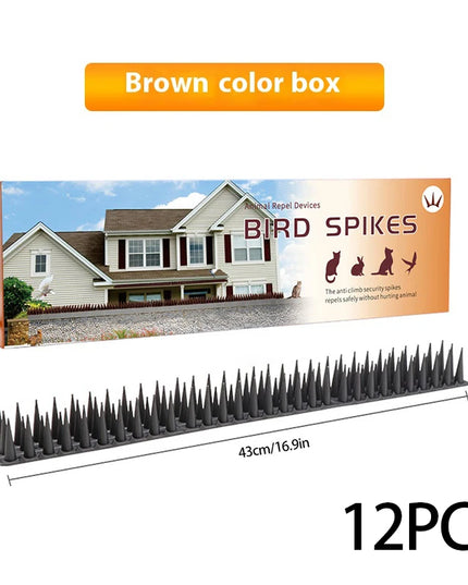 Plastic Anti-Bird Spikes Balcony Eaves Windowsills Bird Repellent Anti-Pigeon Anti-Cat Bird Repeller Thorn Boxed Package