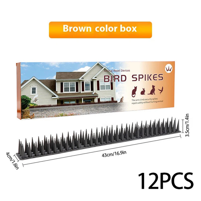 Plastic Anti-Bird Spikes Balcony Eaves Windowsills Bird Repellent Anti-Pigeon Anti-Cat Bird Repeller Thorn Boxed Package