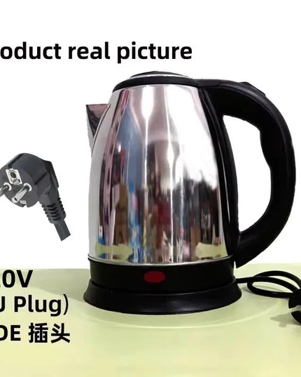 Stainless Steel Electric Kettle 2L - Hot Water Boiler for Tea & Coffee