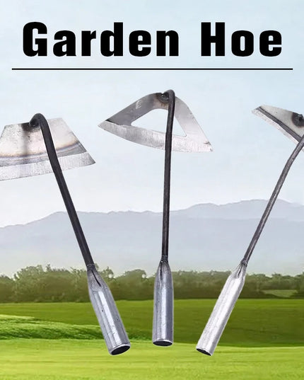 Garden Weeding Artifact Steel Crescent Shaped Hoe Soil Loosening Outdoor Planting Rake Hoe Farming Tools Garden Hand Tools