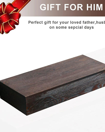 Large Wooden Wall Hanging Storage Box - Hidden Safe for Jewelry and Sundries