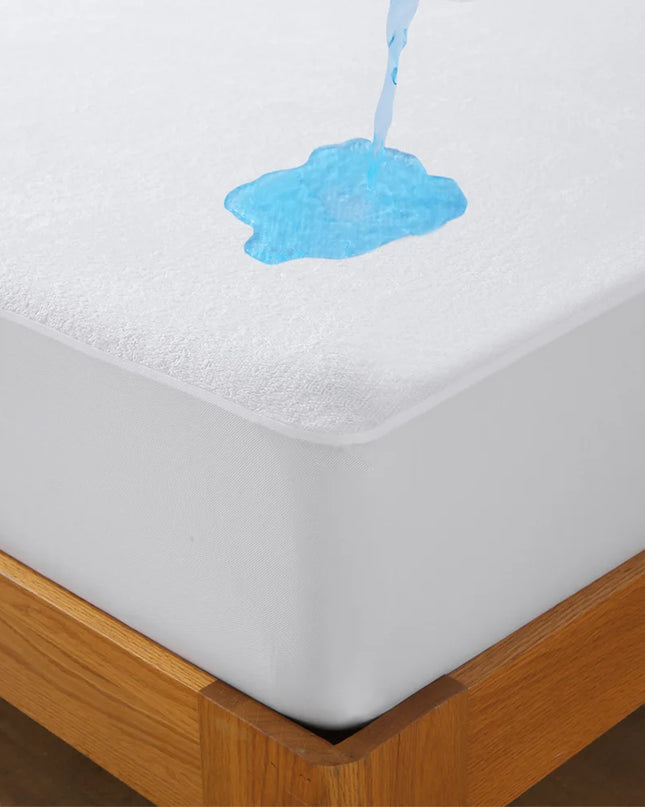Anqianny Waterproof Terry Fitted Sheet - Soft & Breathable 300TC
