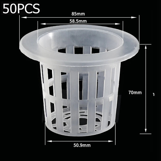 50Pcs Hydroponic Planting Basket Soilless Nursery Basket Vegetable Growing Nursery Cup Garden Hydroponic Vegetable Accessories