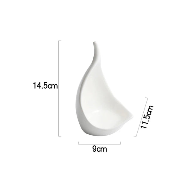 Creative Ceramic Dinner Plates - Irregular Design for Sushi & Snacks