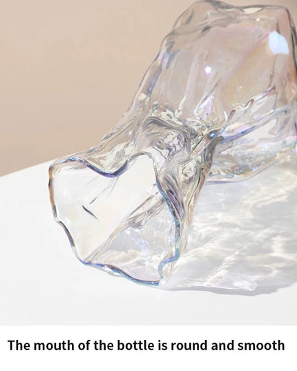 Glass Transparent Flower Vase Creative Designed Hydroponics Plants Pot Fresh Flowers Arrangement Bottle Table Desktop Ornaments