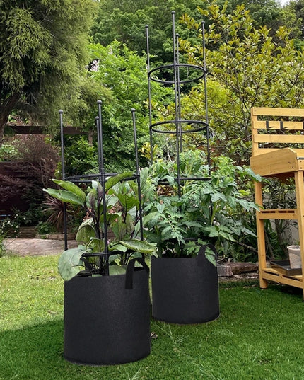5PCS 3-30 Gallons Garden Vegetable Planting Bag Felt Grow Bags Plant Seedling Bag for Potato Tomato Flower Planting Accessories