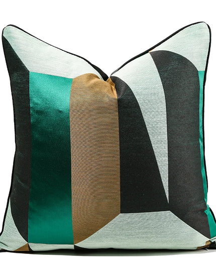Anqianny Modern Green Sofa Cushion Cover - Nordic Abstract Design