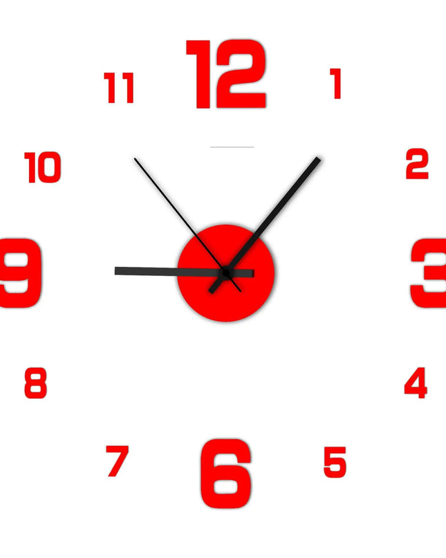 Creative Frameless DIY Wall Clock