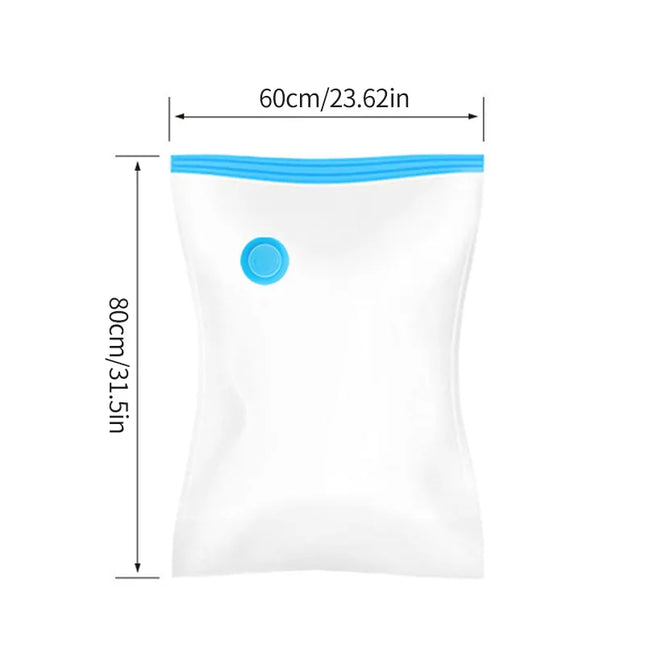 Clothes Storage Vacuum Bags - Compression Organizer with Hand Pump