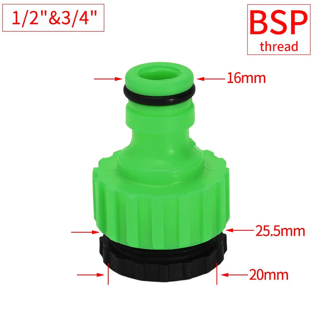 Garden Watering Hose Connector - 1/2" Quick Connect Repair Adapter
