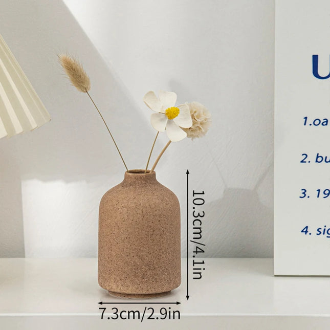 Modern White Ceramic Vase - Nordic Decorative Flower Pot for Home Decor