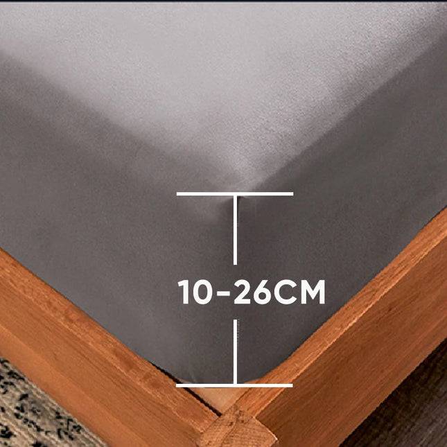 Luxury 85% Cotton Fitted Bed Sheet - Soft, Skin-Friendly Cover