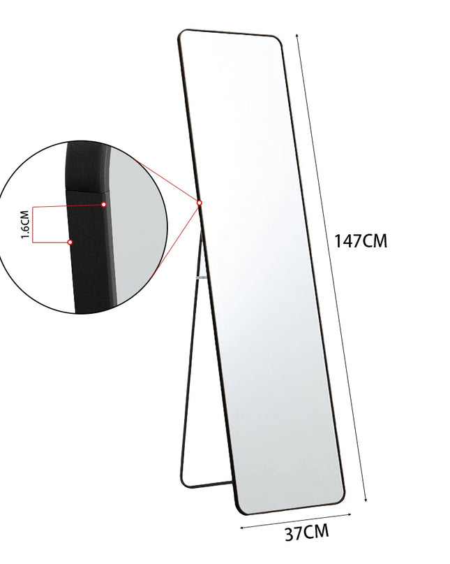 Breeins Modern Rectangular Full-Length Floor Mirror - Elegant Design