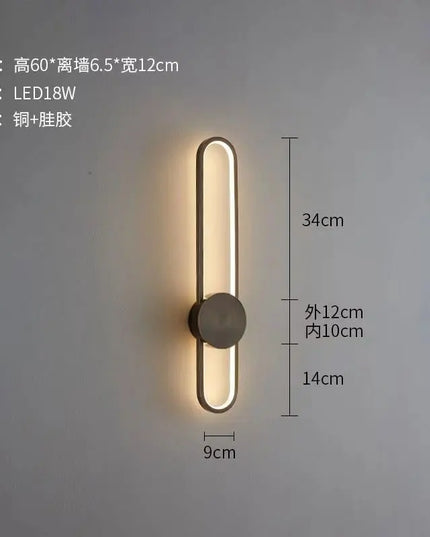 Modern Nordic LED Wall Lamp - Stylish Lighting for Bedroom & Living Room