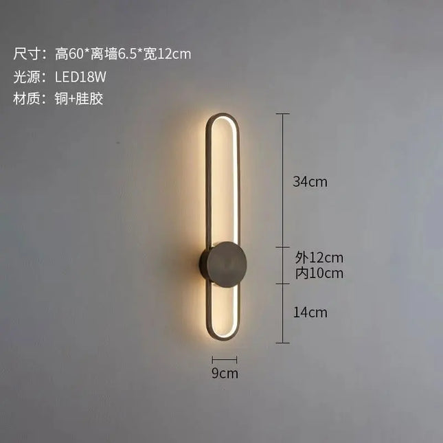 Modern Nordic LED Wall Lamp - Stylish Lighting for Bedroom & Living Room