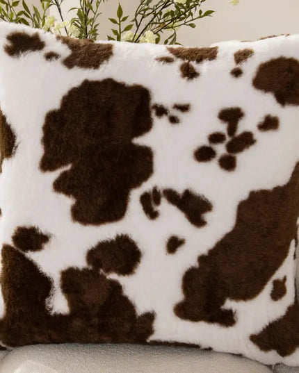 Anqianny Luxury Faux Fur Cushion Cover - Soft Fluffy Brindle Design
