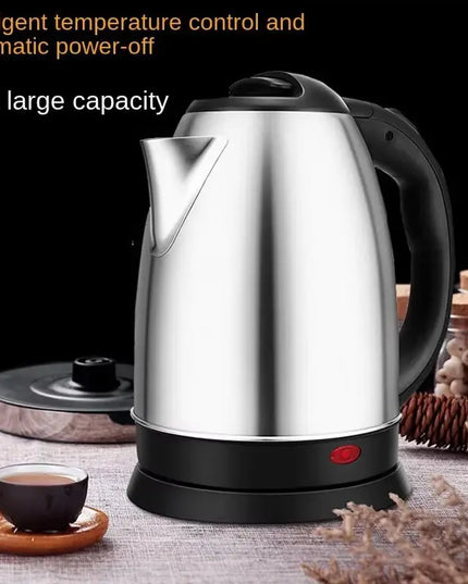 Stainless Steel Electric Kettle 2L - Hot Water Boiler for Tea & Coffee