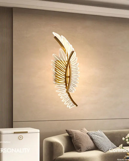 Luxury Nordic Modern Wall Lamp - Gold Aluminum LED Design