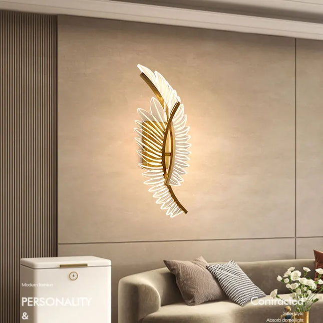 Luxury Nordic Modern Wall Lamp - Gold Aluminum LED Design