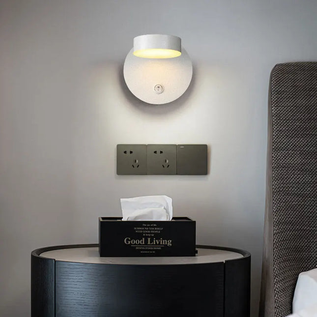Modern Simple LED Wall Lamps - Rotatable Bedside Reading Light
