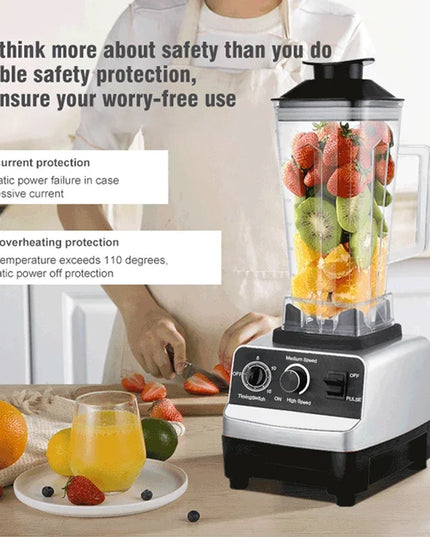 BALASHOV 220V Commercial Blender Juicer - Heavy Duty, 2000W Power