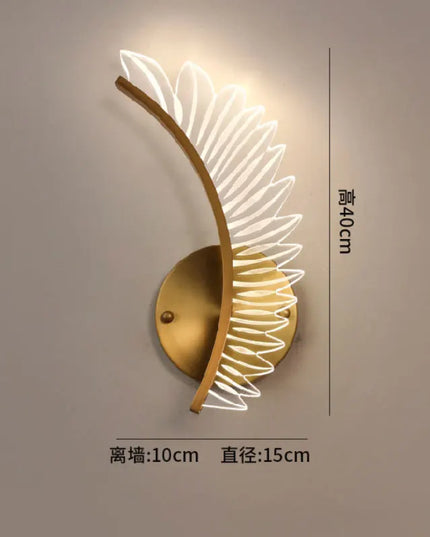 Luxury Nordic Modern Wall Lamp - Gold Aluminum LED Design