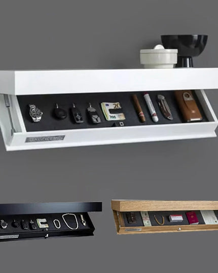 Large Wooden Wall Hanging Storage Box - Hidden Safe for Jewelry and Sundries