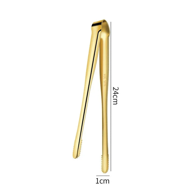 2Pcs Kitchen Tongs Stainless Steel Barbecue Tongs