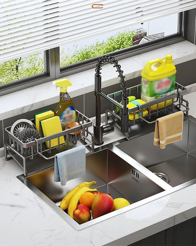 Kitchen Sink Drain Rack 
Self-draining Sink rack for Detergent, Sponge, Rag Towe, Rack Filter