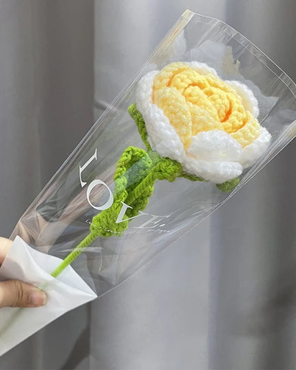 Hand-Knitted Crochet Flower Bouquet - Perfect Gift for Weddings & Graduations
