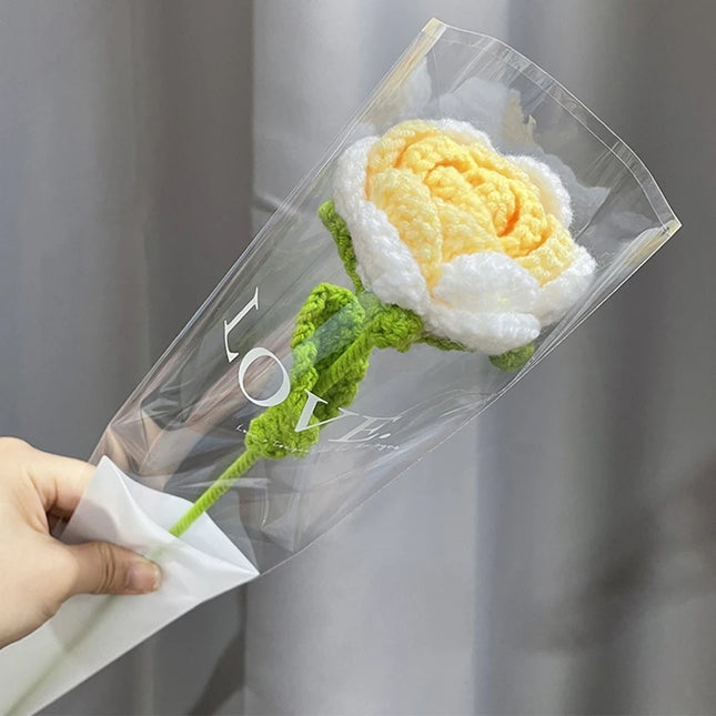 Hand-Knitted Crochet Flower Bouquet - Perfect Gift for Weddings & Graduations