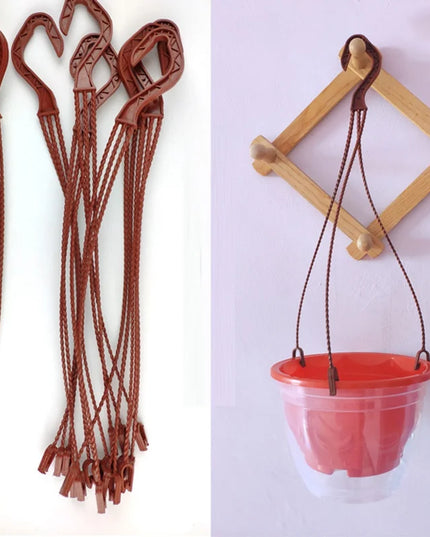 Plastic Flower Pot Hanger Plant Pot Hanging Holder Garden Planter Hooks Home Hanging Basket Balcony Decor 24/36cm Wholesale