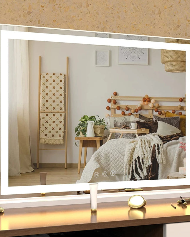 Modishion LED Makeup Mirror - 3 Color Modes & Touch Control