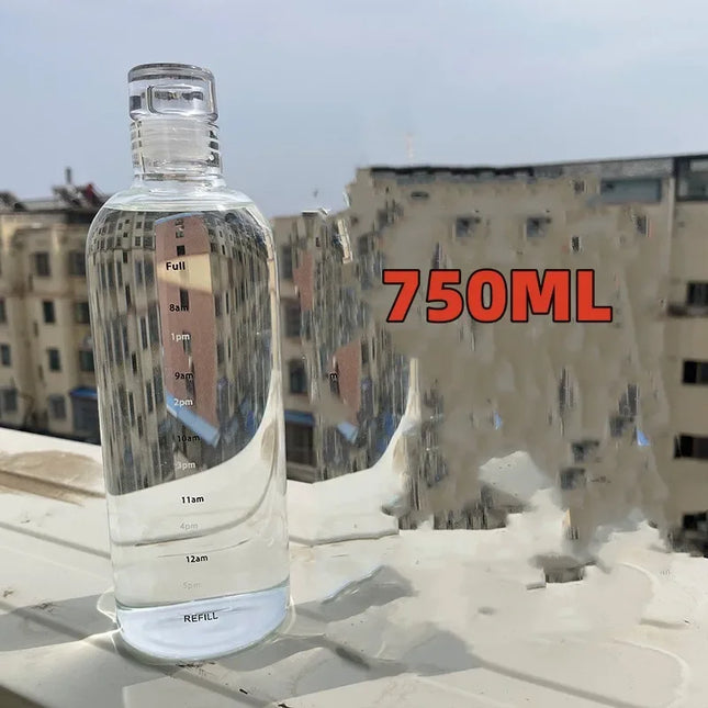 300-1000ml Glass Water Bottle Large Capacity