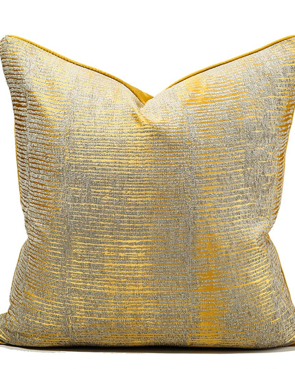 Luxury Gray Sofa Cushion Cover - Embroidered 20x20 Decorative Pillow