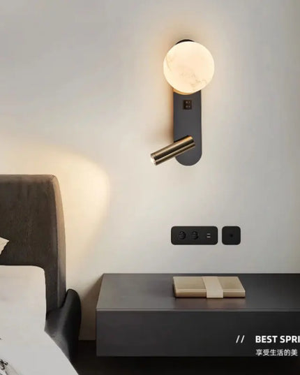 Modern Black & White Wall Lamp - Minimalist Designer Lighting