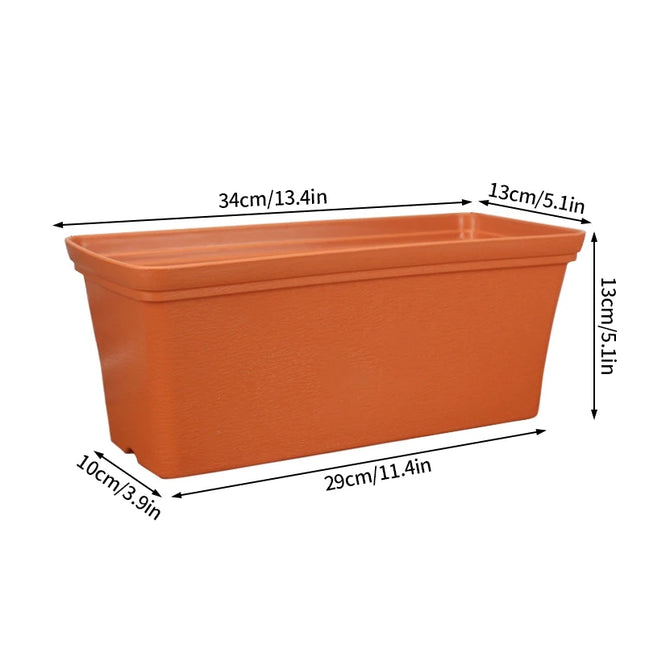 High-quality Gardening Flower Pot Thicken Plastic Planting Pot Balcony Vegetable Flower Pot Rectangular Planting Planters