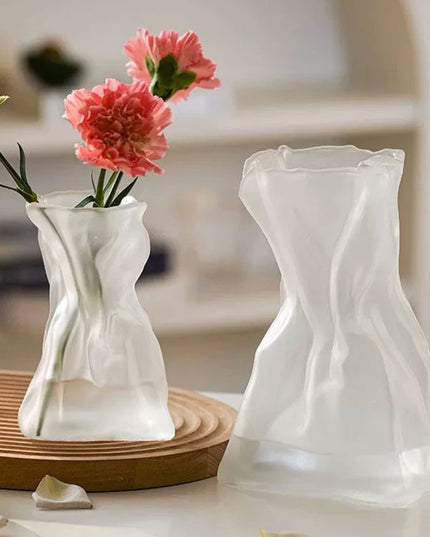 Glass Transparent Flower Vase Creative Designed Hydroponics Plants Pot Fresh Flowers Arrangement Bottle Table Desktop Ornaments