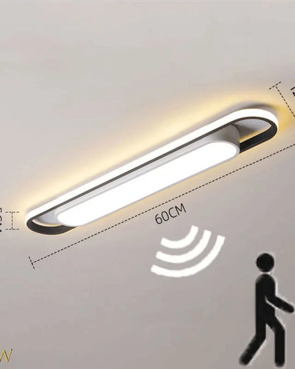 Modern LED Ceiling Light for Living Room -  Long Strip, Minimalist Design