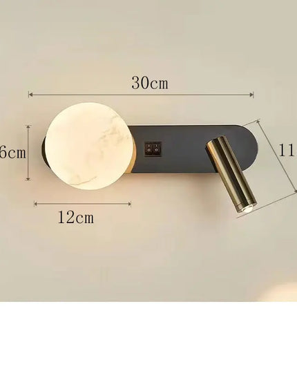 Modern Black & White Wall Lamp - Minimalist Designer Lighting