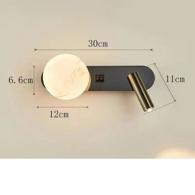 Modern Black & White Wall Lamp - Minimalist Designer Lighting