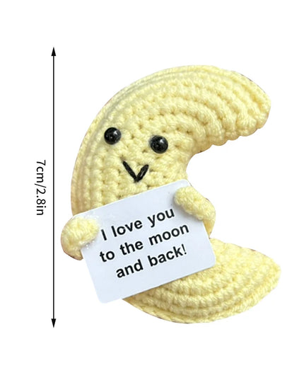 Positive Crochet Bee Miniature Decor - Kawaii Fruit & Vegetable Ornament