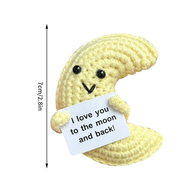 Positive Crochet Bee Miniature Decor - Kawaii Fruit & Vegetable Ornament