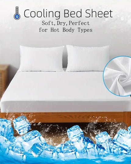 Anqianny Cooling Fitted Sheet - Waterproof, Breathable Nylon for Hot Sleepers