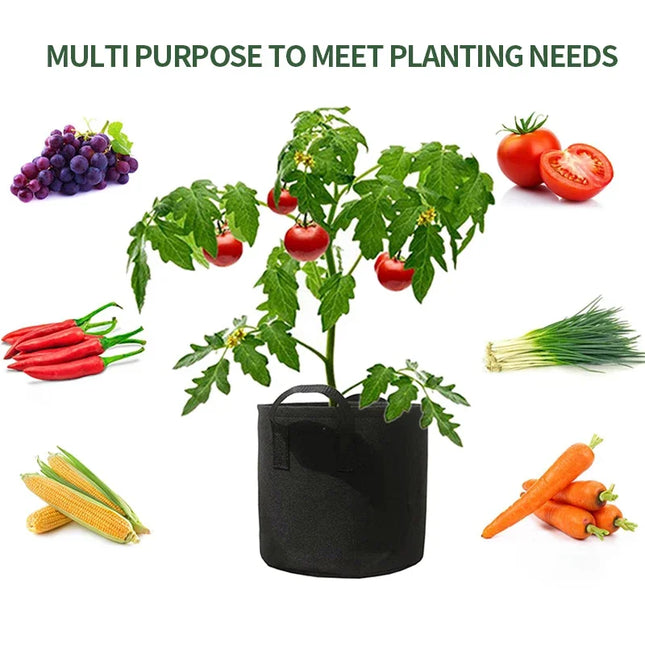 Felt Plant Grow Bags Fabric Grow Pots Strawberry Vegetables Planting Pots Flower Planting Containers Home Garden Tools