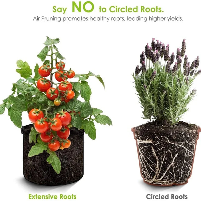 Felt Plant Grow Bags Fabric Grow Pots Strawberry Vegetables Planting Pots Flower Planting Containers Home Garden Tools