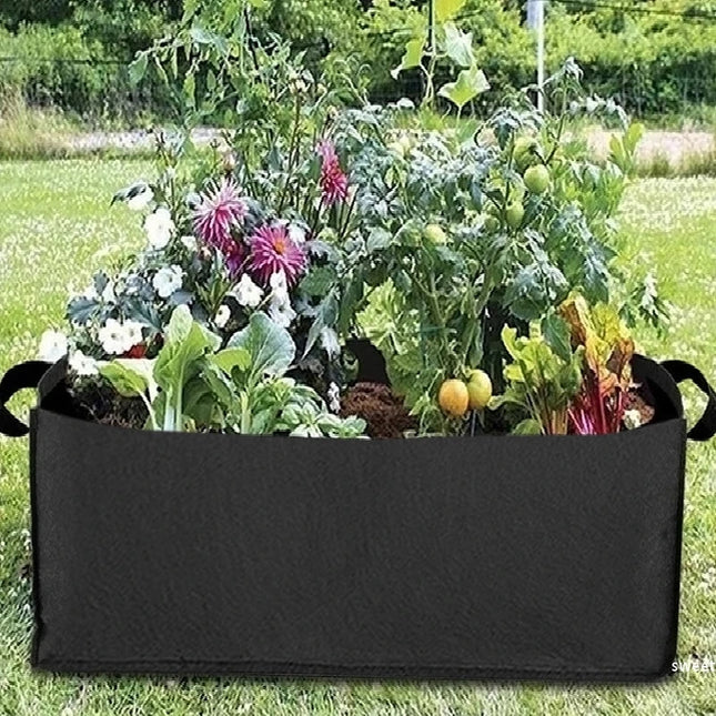 Rectangle Felt Garden Grow Bag - Eco-Friendly Planting Pot for Vegetables