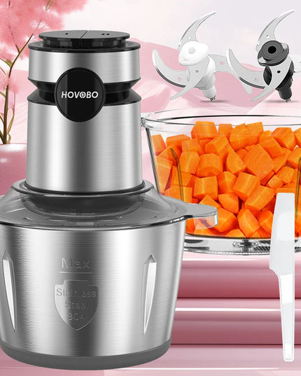 GUOHE 350W Food Processor - Electric Meat Grinder & Vegetable Chopper