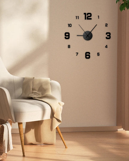 Creative Frameless DIY Wall Clock